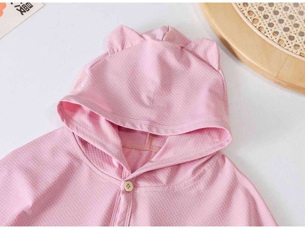 Baby Summer Hooded UV Protection Cape - Lightweight Sunblock Shirt for Kids