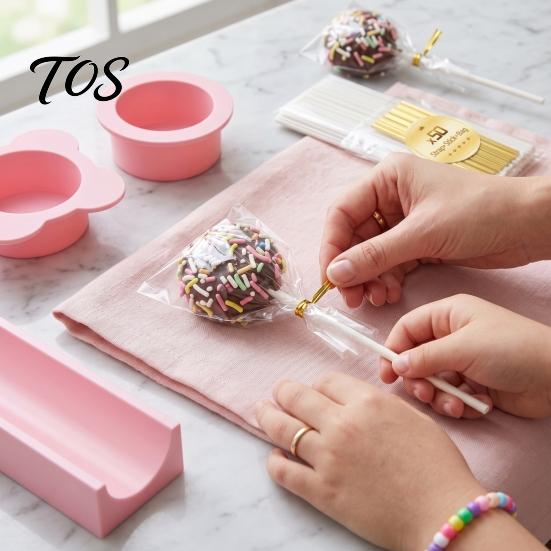 Baking Tool for Cake Balls 3PCS Pop Mold Sets, Food Grade Plastic with Non-stick Cutter And Pusher, Round Ball Maker Decorating Home Accessories