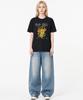 MONSTER REPUBLIC Rabbit Don'T Stop Bro Orange T-Shirt Black_9175