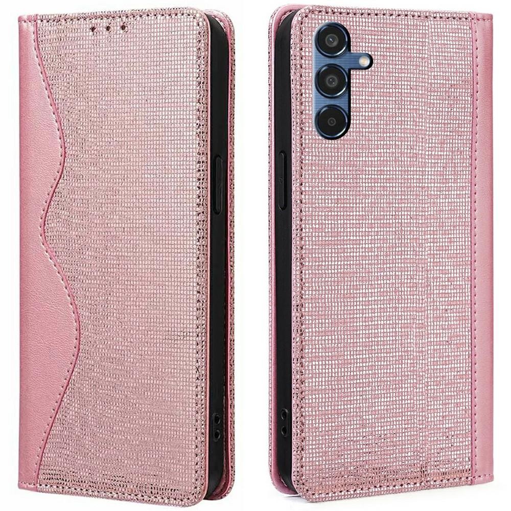 

For Samsung Galaxy A26 5G Leather Case Wallet Stand Phone Cover with RFID Blocking Rose Gold