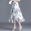 Summer Chiffon Skirt Long Plus Size Skirt Bohemian Floral Big Swing Female Beach Skirt Long Skirt Women's A-line Skirt