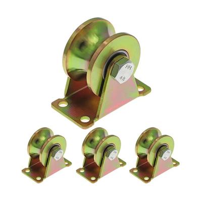 U Tipi Yivli Tekerlek 2" Ağır Hizmet Tipi Sert Tekerlek Ters Ray, Yuvarlanan Kapı, Endüstriyel Makineler için, Yükleme Kapasitesi 660 Lbs