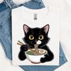 Ramen Cat T-Shirt, Cute Cat T-Shirt, Cat Shirt, Men's Cat Tee, Cat Lover Gift, Funny Cat T-Shirt, Cat Gift, Kawaii Cat Shirt, Cat Clothing