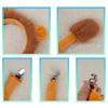 Kinder Süßes Löwen-Cosplay-Set Löwenohren Stirnband Schwanz Löwenpfoten Handschuhe Fliege Tüllröcke Halloween Kostüm