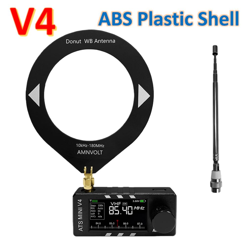 Upgrade V4/V3S SI4732 DSP Radio Receiver All Band Mini Radio FM AM SSB LSB USB 1.9inch IPS Screen Pocket Radios for Home Outdoor