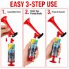 Reusable Hand Pump Air Horn Portable No Gas No Battery Cheer Horn for Football Games Sports Events Parties