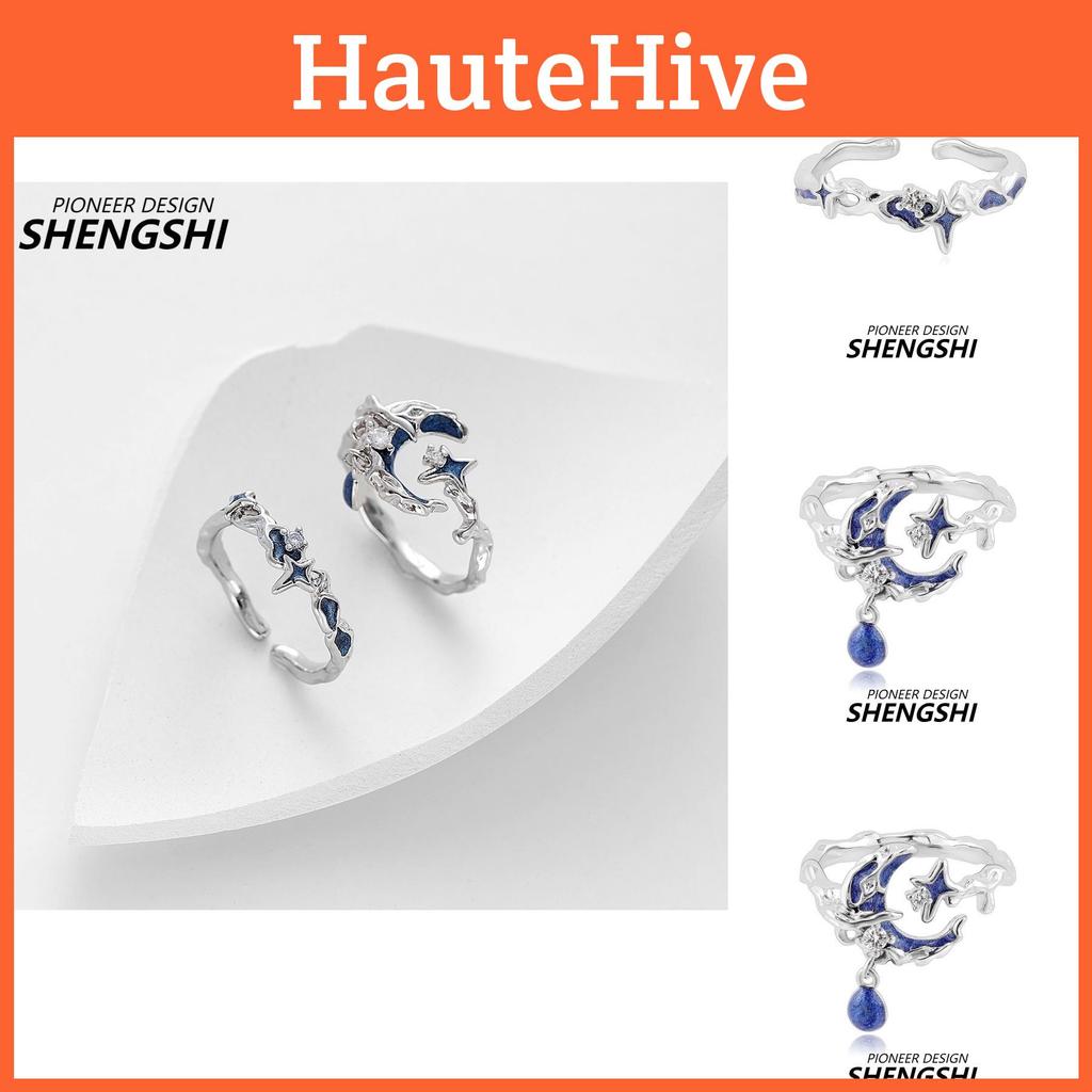 And Fashionable Adjustable Ushaped Ring For Women Featuring A Eyecatching Starry Design Sky