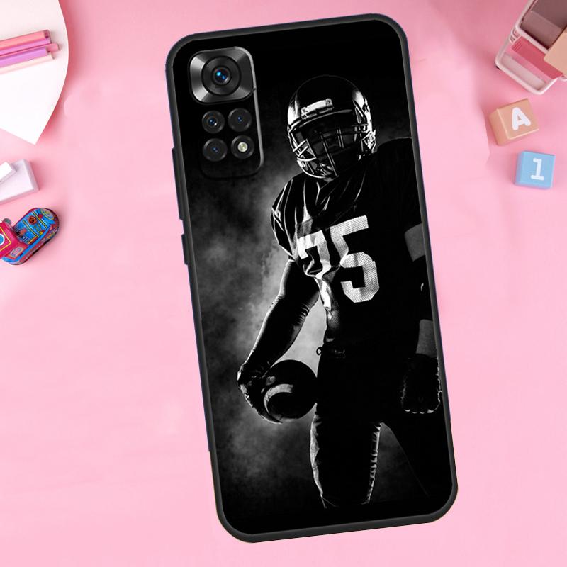

American football player sport For Xiaomi Redmi Note 14 10 11 12 13 15 Pro Plus Phone Case For Redmi 15 15C 14C 12C 10C 13C Redmi Note 9