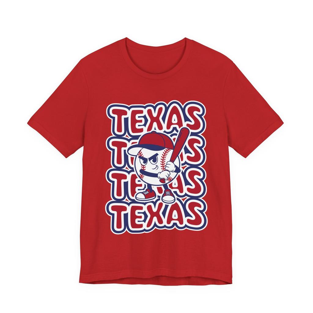 Texas Baseball T-Shirt Retro Mascot Tee Vintage Style