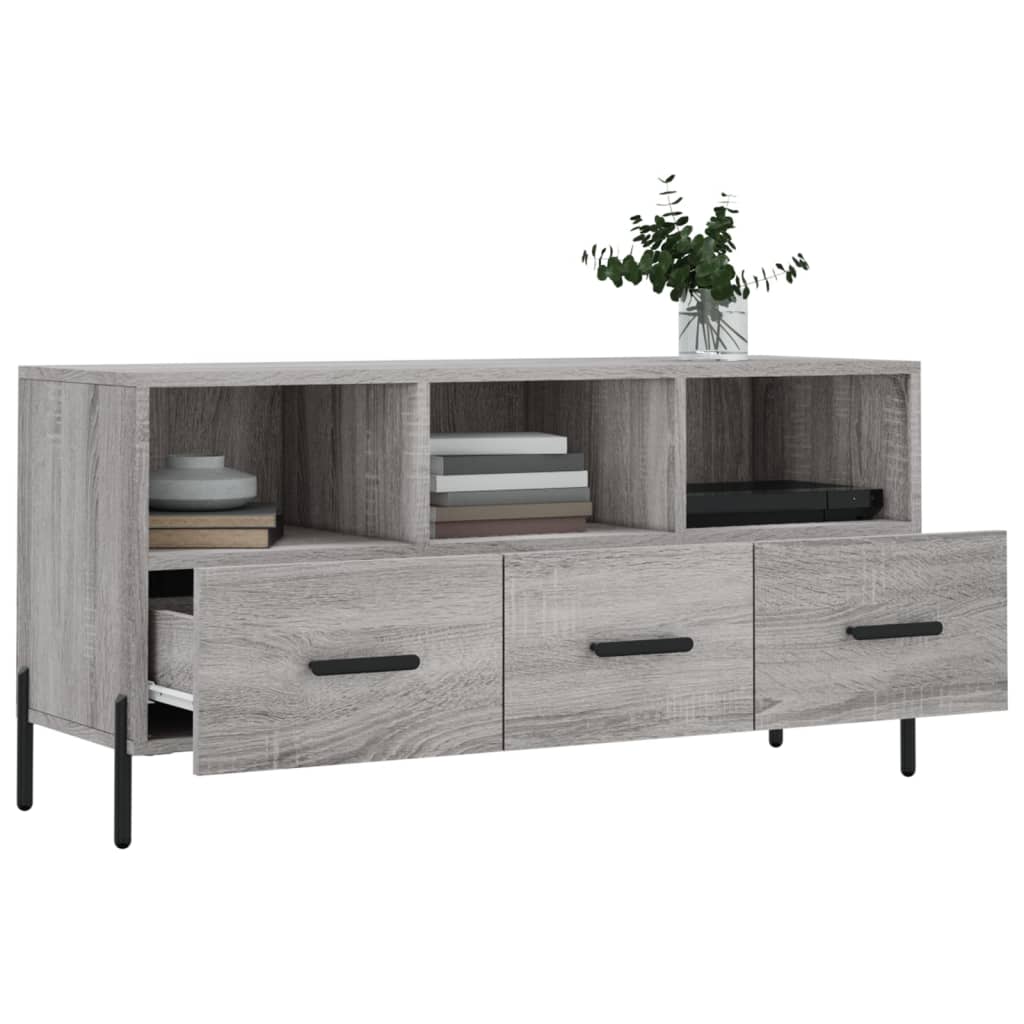TV Cabinet Gray Sonoma 102 x 36 x 50 cm Particleboard