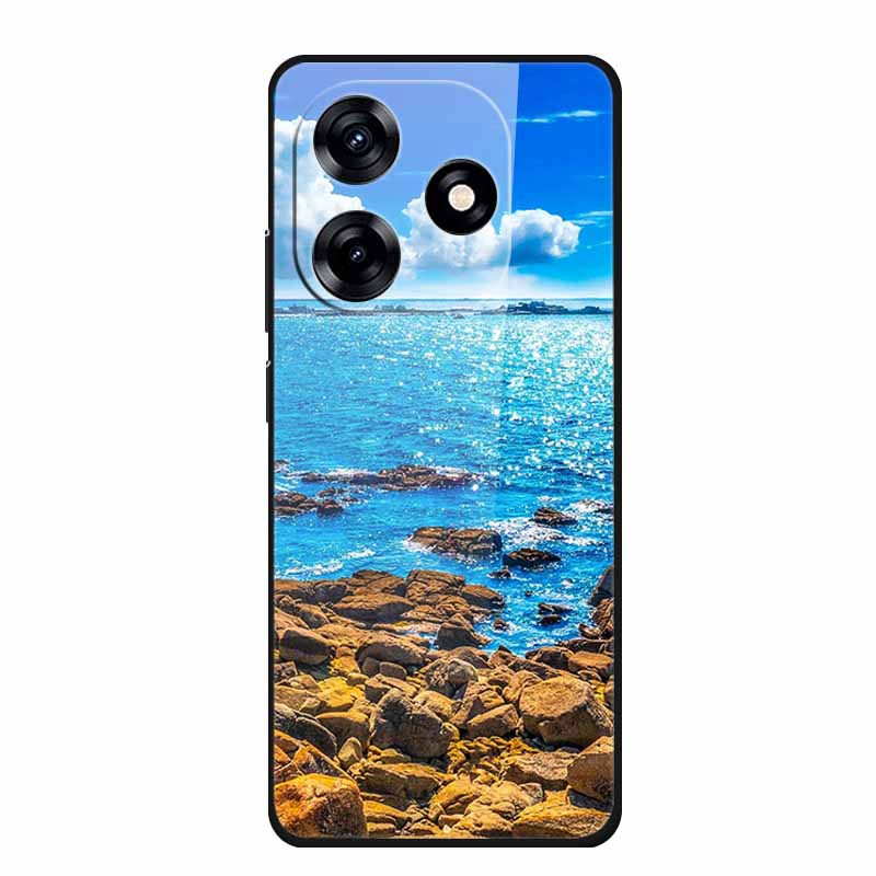 Glass Case For Honor X5c Plus Case Soft Bumper Hard Tempered Glass Back Cover For Honor X5c Plus Play 10A Phone Case X 5 C Plus