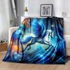 1 Printing Lightweight Flannel Blanket, Comfortable and Warm Blanket, for Camping Sofa Bed and Couch Office, Suitable for Gift Blankets In Al