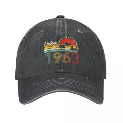 Verano papá Vintage 1963 edición limitada gorras de béisbol 60 cumpleaños 60 años Hip Hop gorra de béisbol al aire libre gorra de mezclilla sombreros