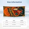 Dragon Phoenix Theme Beach Towel Personalized Custom Name & Text Soft Quick Dry Beach Towel for Swimming Travel