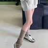 Womens Girls Lovely Leg Warmers Winter Knitted Leg Sleeves Goth Crochet Baggy Cuffs Ankle Heap Socks Tigh Highs Socks
