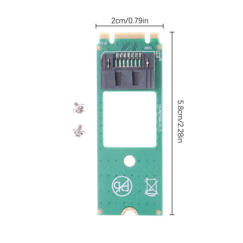 M.2 Ngff til 7-pins SATA Adapter SSD Konverter Adapterkort Ngff Detektionsværktøj til SATA3 SATA2 SSD SATA Protokol