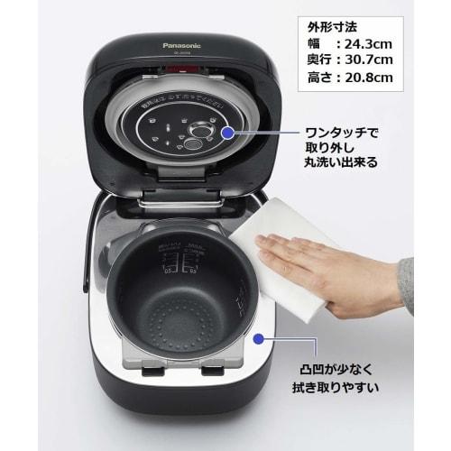 Panasonic Rice Cooker 3 Cups Living Alone Variable Pressure IH W Odori Cooker Fertility White SR-JW058-W