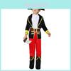Captivating Pirate Captain Hook Costume For Kids Polyester Fabric Perfect For Halloween Parties