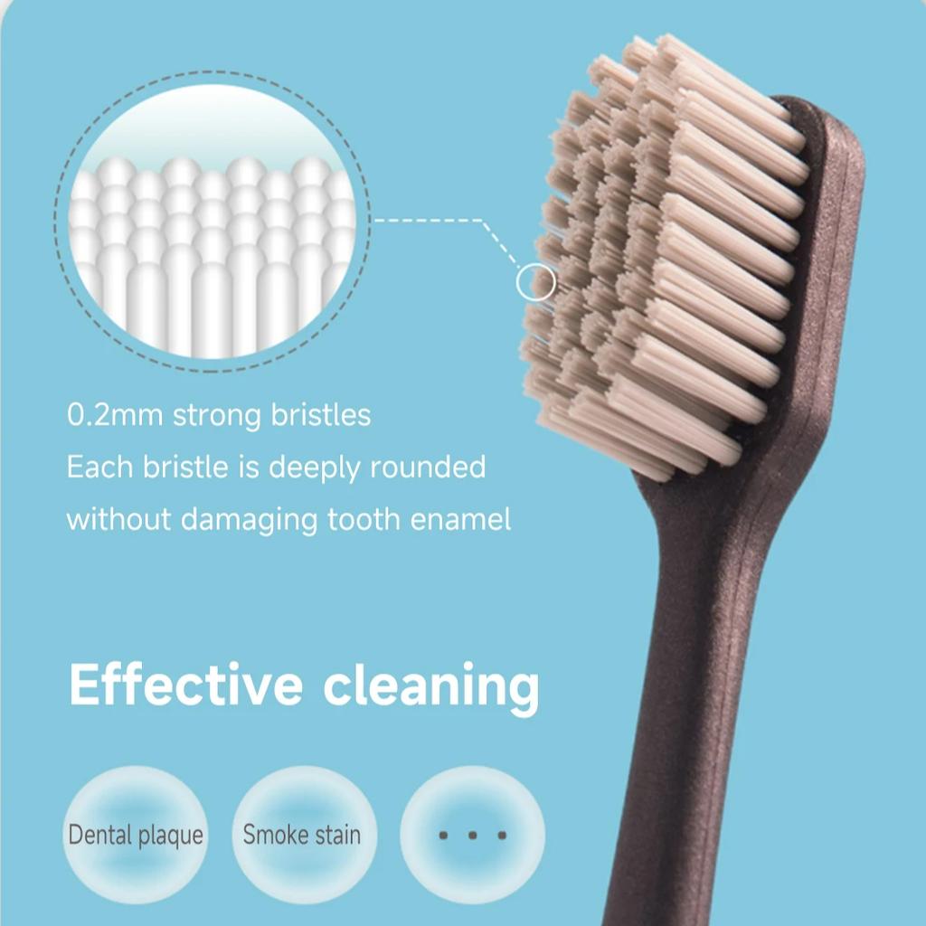 9Pcs/set Hard Bristled Manual Toothbrush Suitable For Men Adult Home Teeth Deep Cleaning Brush Oral Care
