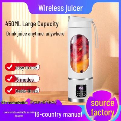 Premium Portable USB Rechargeable Juicer and Ice Crusher Cup