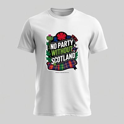 T-shirt « Pas de Fête Sans l'Écosse » | T-shirt de Supporter Coupe du Monde 2026