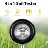 4 In 1 Soil Tester Analyzes Moisture Light Temperature Soil Nutrient Detectors For Gardening Agriculture Planting