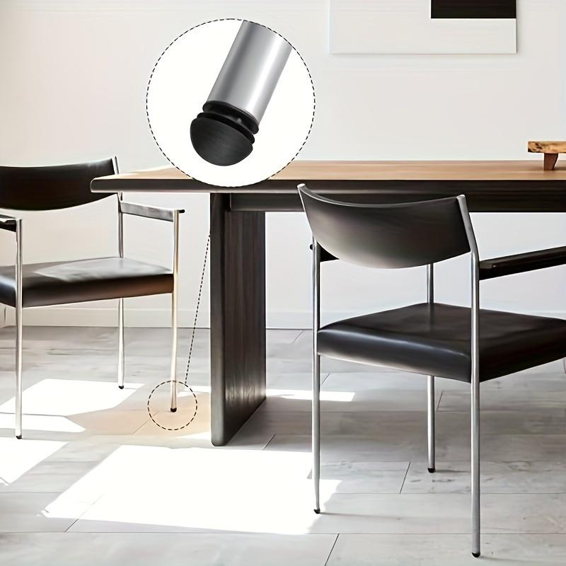 20 Pieces Of Black Circular Plastic Plug Chair Leg Covers For Furniture Tables And Chairs, Pipe Plug Covers