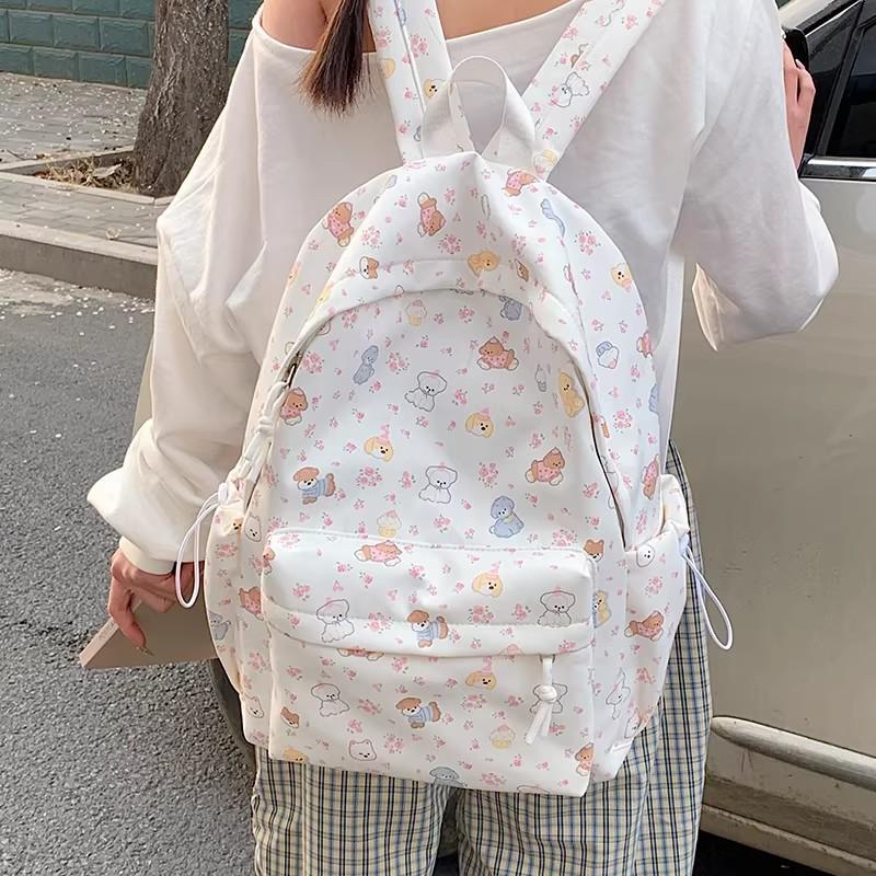 Schoolbag New High-value Japanese Fresh and Sweet Literary and Cute Cartoon Backpack Junior High School Students Lightweight Travel Backpack