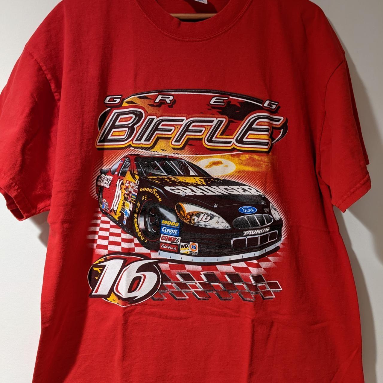 Vintage Nascar Chase Authentic Greg Biffle 16 retro red tee QT2954 Unisex T-Shirt S