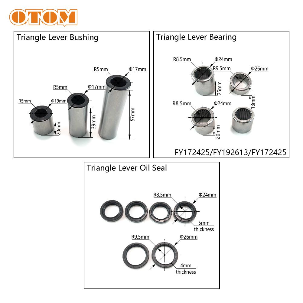 OTOM Motocycle Triangle Lever Linkage ARM Oil Seal Bearing Bushing Repair Set For HONDA CRF150R CRF150RB CONNECTING ROD SUB-ASSY