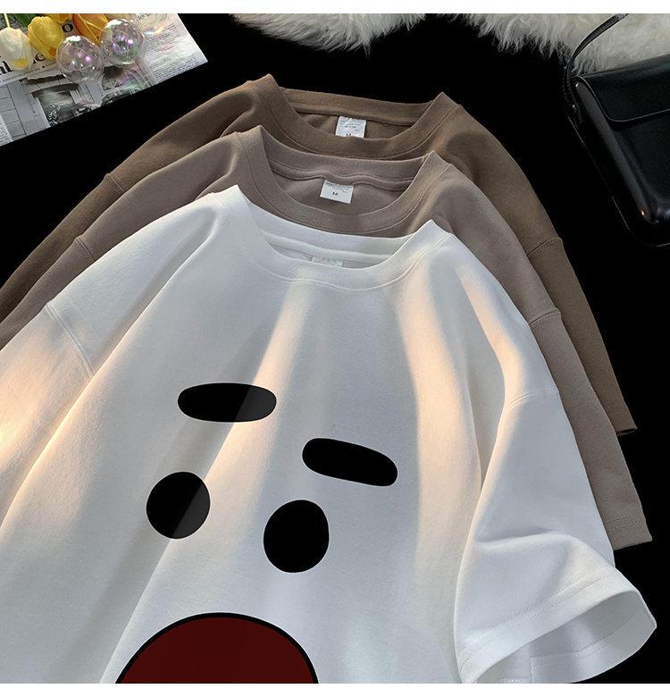 Men's Trendy Oversized Short-Sleeve T-Shirt - Casual Summer Style for Students & Couples