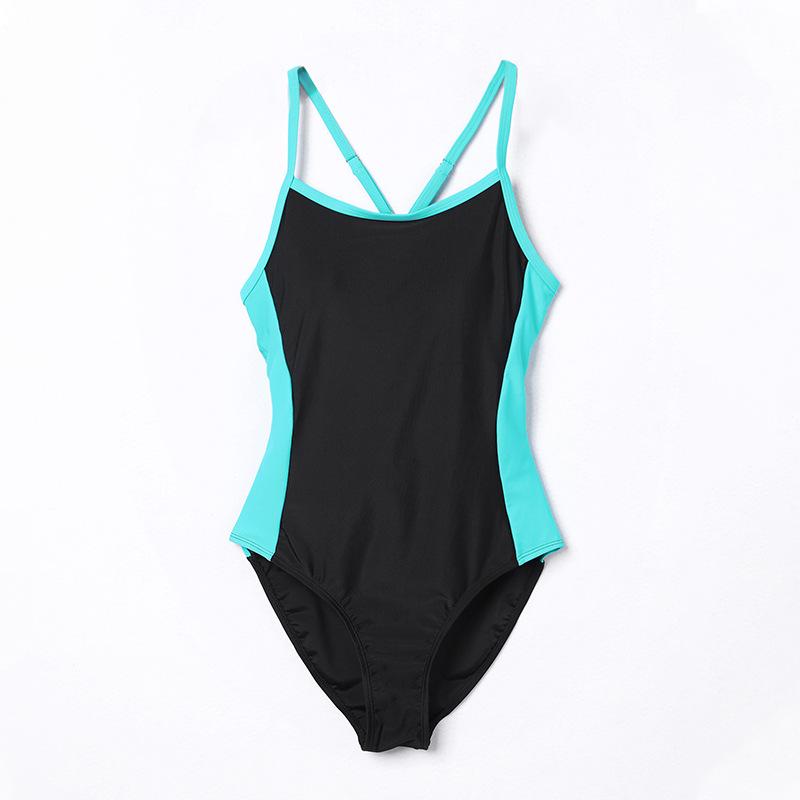 European & American Backless Ruched High-Waist One-Piece Swimsuit for Women - 2023 New Fashion Conservative Style