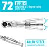 Xiaomi 1/4'' Drive Ratchet Handle 2-in-1 Chrome Vanadium Steel Multi-Purpose Reversible Resilient Head Ratchet Wrench Ratchet Handle