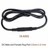 DOONJIEY 2.1x5.5mm Male To Female DC-12V Power Cable Extension Cord for CCTV
