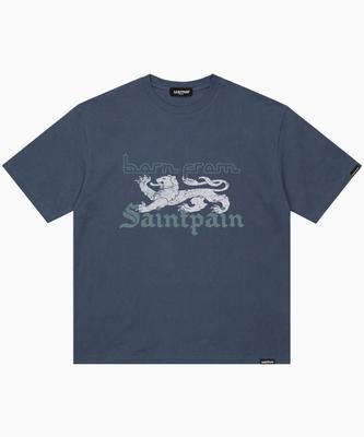 SAINTPAIN Sp Medieval Emblem Short Sleeve T-Shirt Navy