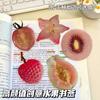Ins Fruit Slice Bookmark Simulation Apple Lemom Cute Bookmark Reading Book Page Holder Student Gift Book Page Tag School Supplie
