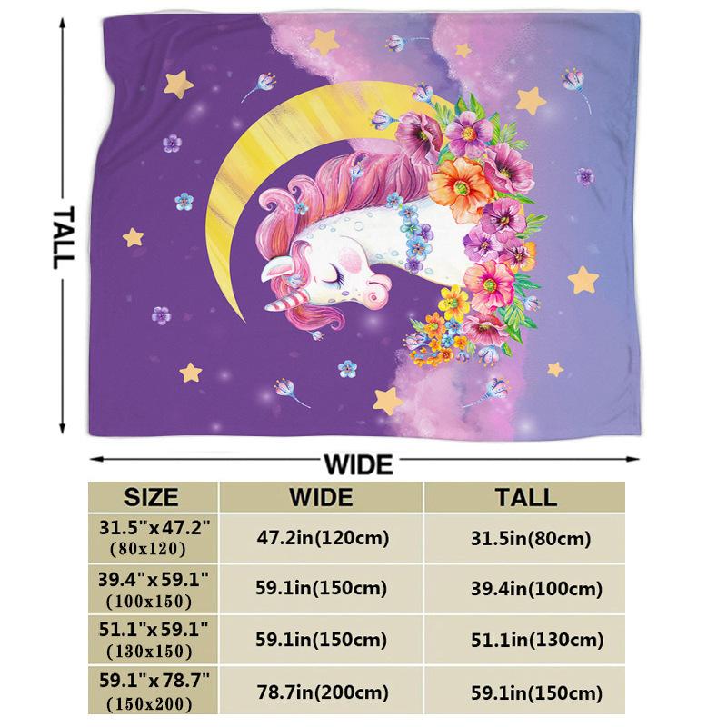 Κουβέρτα με στάμπα μόδας Ψηφιακή τυπωμένη φανέλα κουβέρτα
