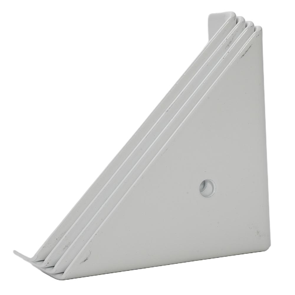 Black/White Corner Brackets Heavy Iron Triangular Reinforcement