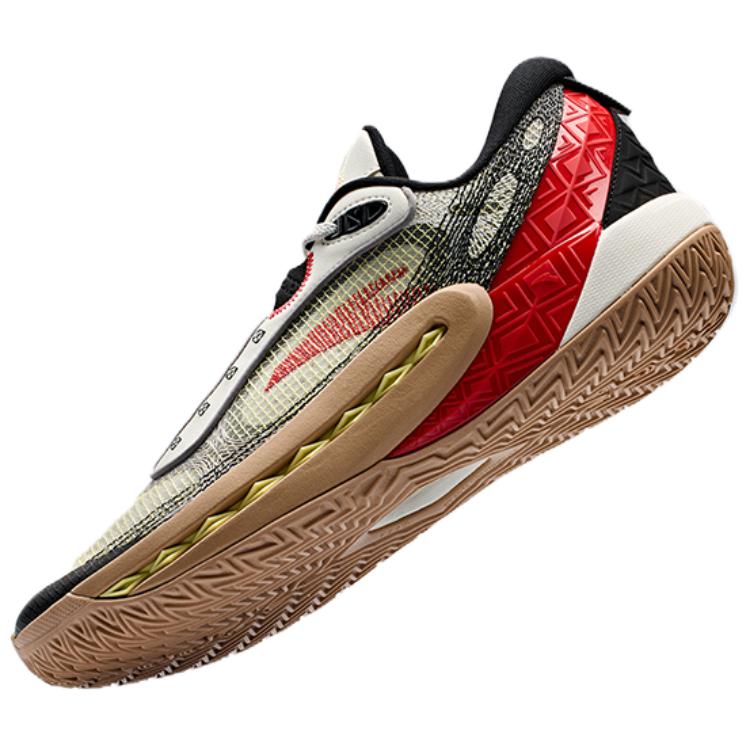 Anta Crazy Tide 6 Comfortable Breathable Shock Absorbing Durable Low Top Basketball Shoes Men sneaker White Black Red 112431106Q-3