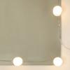 LED Vanity Table with 2 Cabinets Concrete Grey Engineered Wood