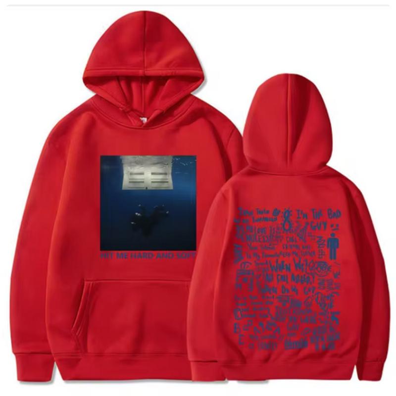Hit Me Hard and Soft Tour Hoodie Billie Hoodie Men's Hoodie Sudaderas Men's Casual Sports