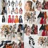 Vielseitiges florales Haarband Scrunchie Schal mit schickem Boho elastischem Haarband Schleife