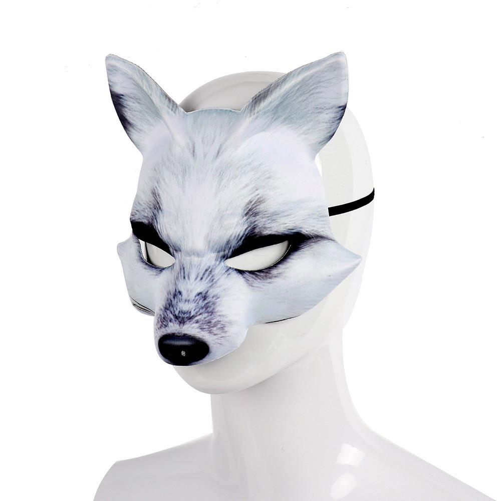 Maschera da Volpe Eva Accessorio Costume Per Festa di Halloween ed Eventi Cosplay