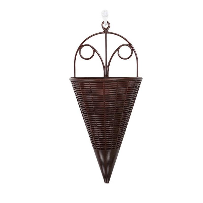 2 Piezas Contenedor para Arreglos Florales Oficina Colgante de Pared Cesta de Flores Arreglo Mesa de Centro Multicolor