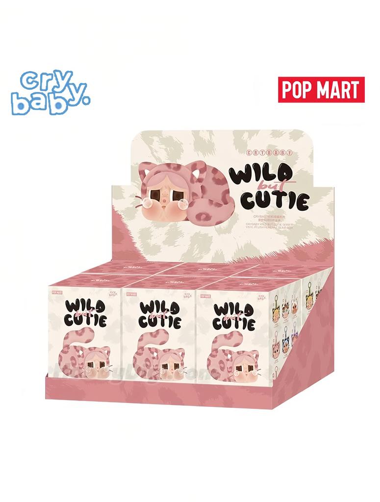 POP MART CRYBABY Série Leopardí kočka – Plyšová vinylová slepá krabička – Jednotlivá/Celá sada 6