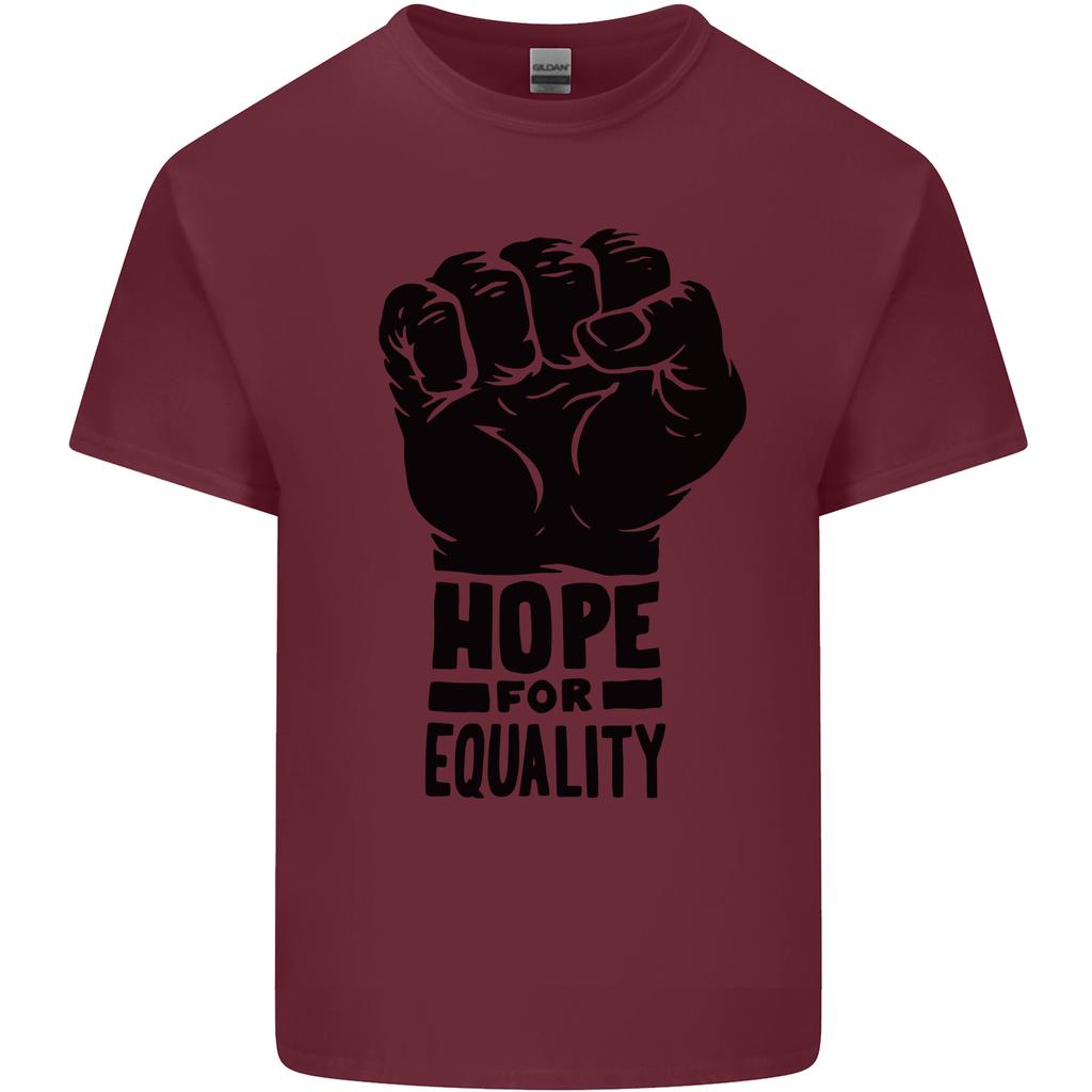 Hope for Equality Black Lives Matter LGBT Unisexs Light Cotton TShirt