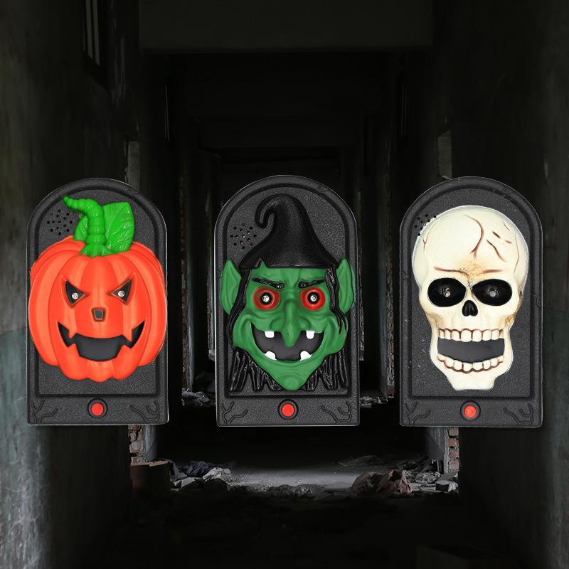 Halloween Doorbell Jump Scare Motion Activated Screaming Prank Prop Wireless Sound Effects Haunted House Terror Tech