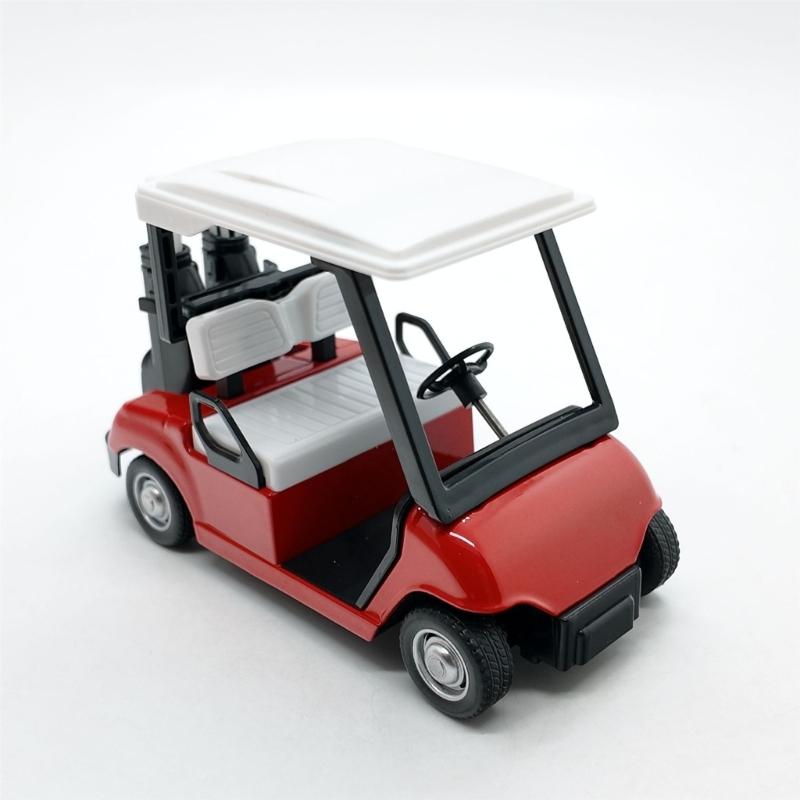 Detailed Miniature Golf Vehicle Alloy 1:20 Scale Golf Cart Pullback Toy Display Piece For Birthday Party Decoration