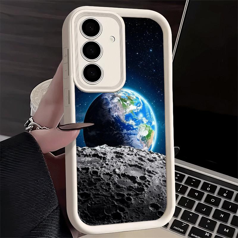 Phone Case for Samsung Galaxy S26 S25 Ultra S24 FE Earth Stars Space Universe Shell S23 Plus S22 + S21 S20 5G Soft Silicone Fund