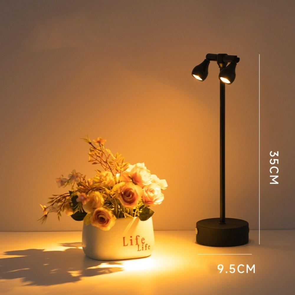 Creative Retro LED Touch Desk Lamp Charging High Pole Night Lights Decoration Lamp Bar Cafe
